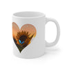 Bees and Butterfly Mug, Gift for Love, Ceramic Mug 11oz