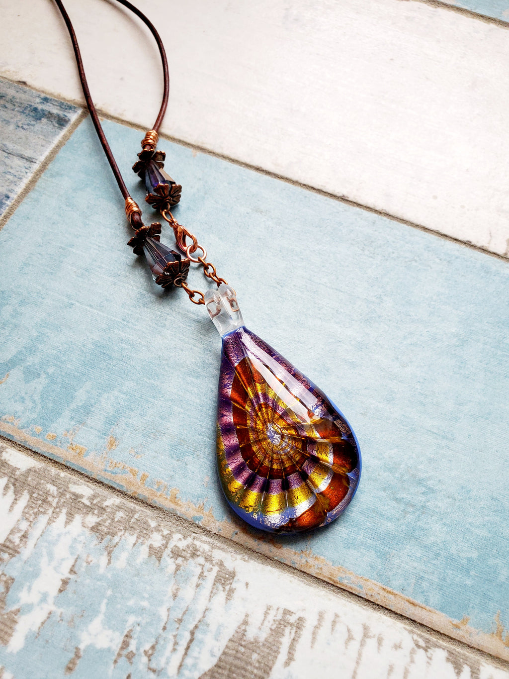Dichronic Glass Necklace