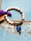 Labradorite and Herkimer Diamond Bracelet