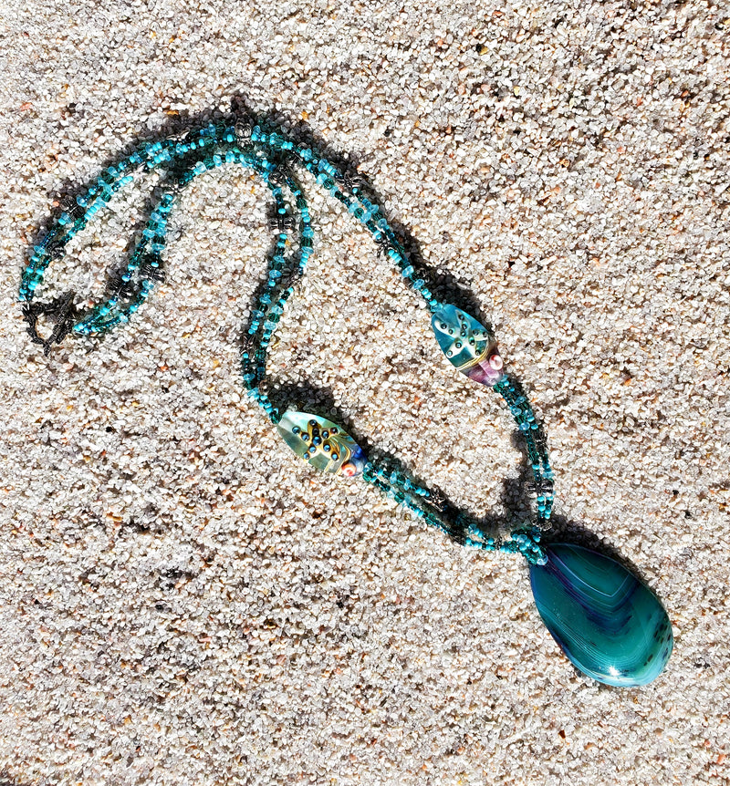 Gift for Her, Shades of the Sea Mermaid Necklace