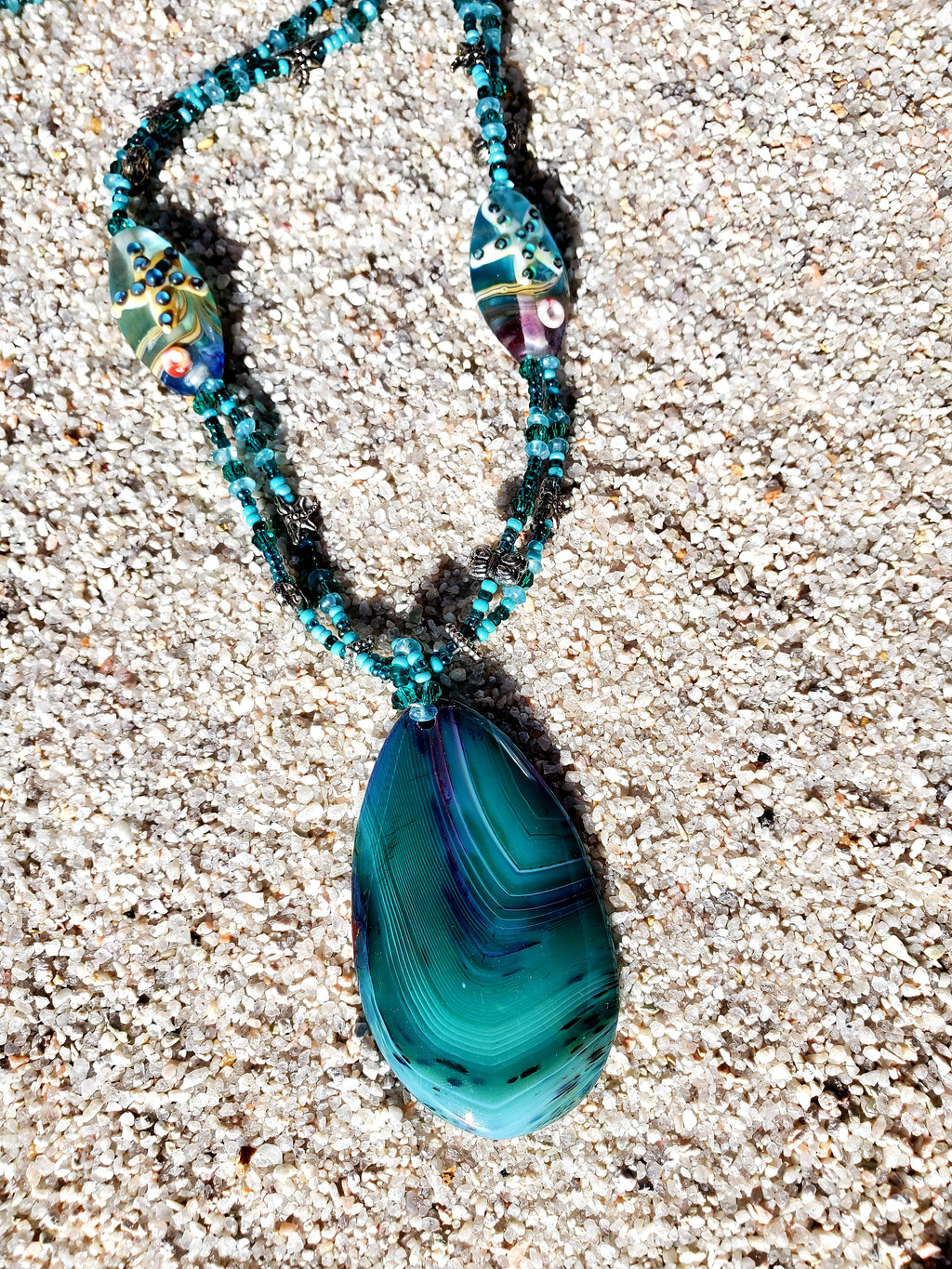 Gift for Her, Shades of the Sea Mermaid Necklace