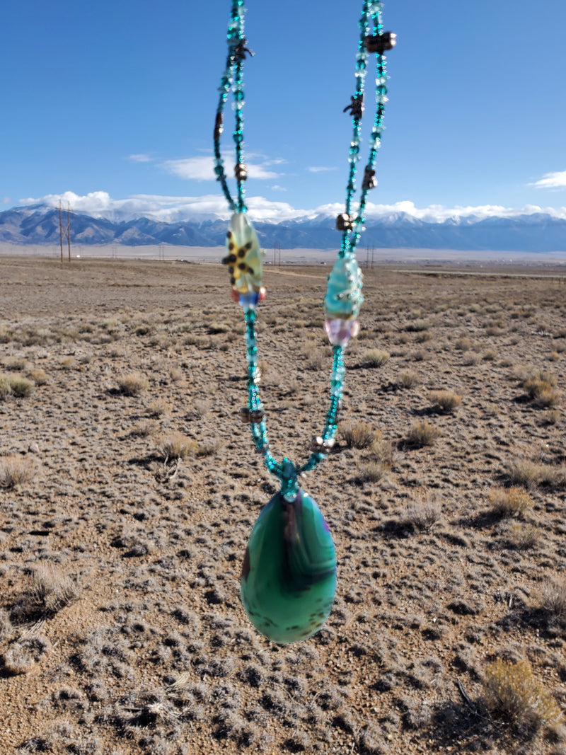 Gift for Her, Shades of the Sea Mermaid Necklace
