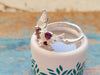 February Birthstone Gift, Fairy Leaf Ring