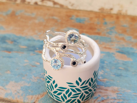 Boho Floral Fairy Ring, Beautiful Gemstone Gift