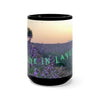 Calming Coffee Mug, Abundance Mug, Large Black Mug 15oz