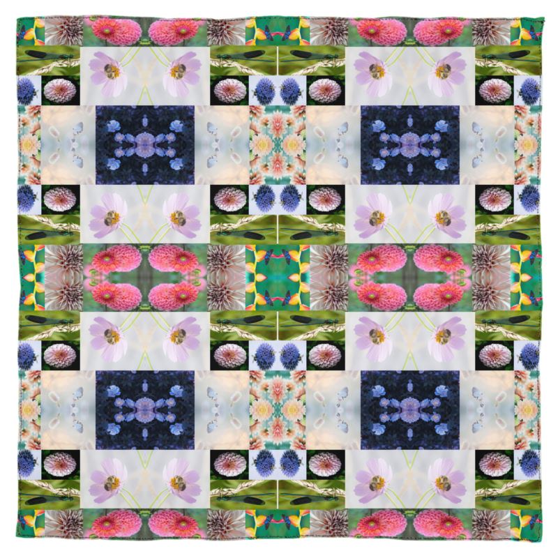 Nature Patchwork Kaleidoscope Scarf