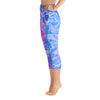 Yoga Pants, Shanti Yoga, Peace Yoga, Pink Yoga Pants, Blue Yoga Pants, Yoga Capri Leggings