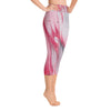 Peaceful Yoga, Abstract Yoga, DhyanaYoga Capri Leggings, Yoga Pants, Designer Yoga