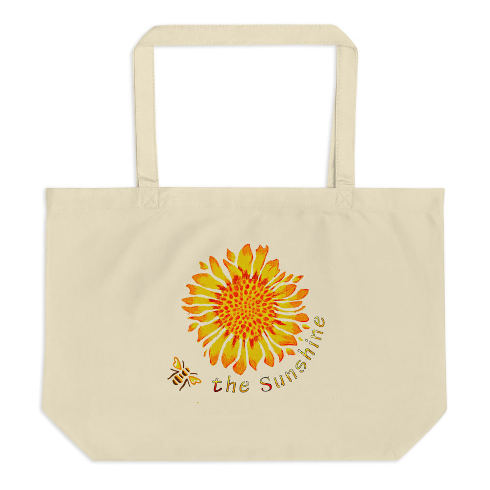 Be the Sunshine Large organic tote bag