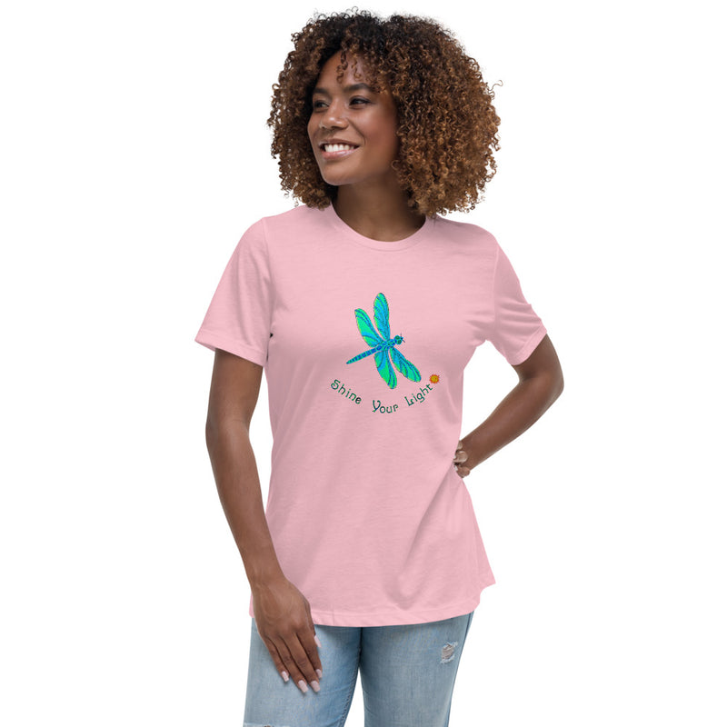 Shine Your Light Dragonfly Women's Relaxed T-Shirt