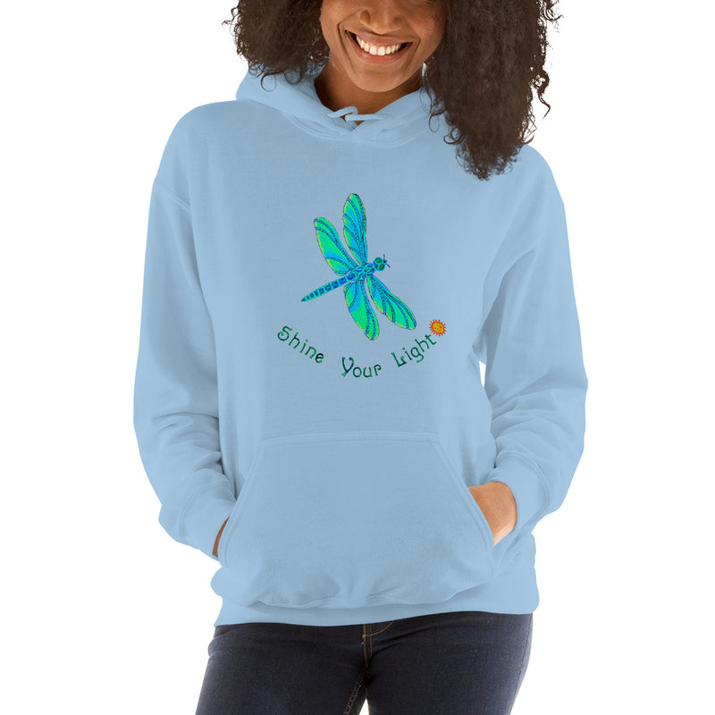 Shine Your Light Dragonfly Unisex Hoodie