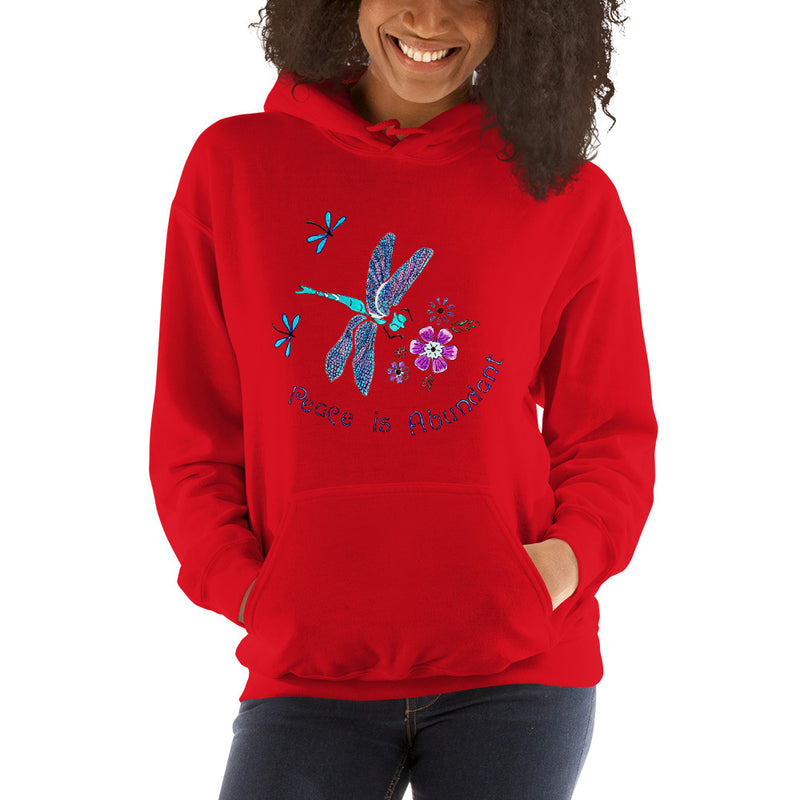 Peace is Abundant Dragonfly Unisex Hoodie