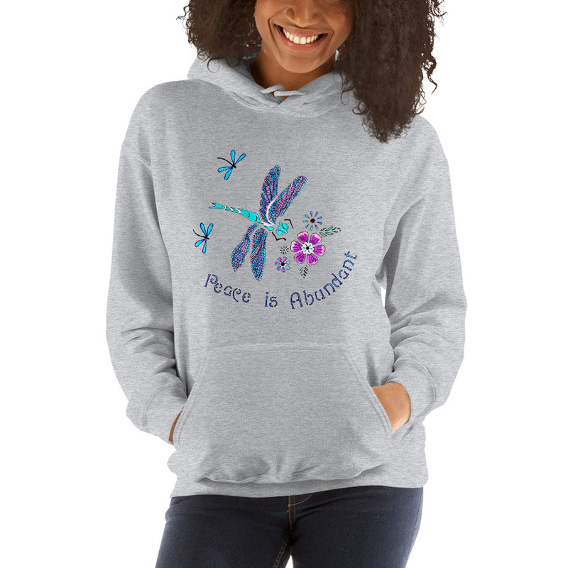 Peace is Abundant Dragonfly Unisex Hoodie