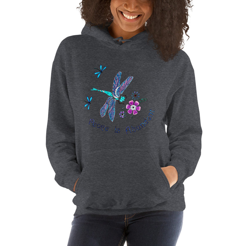 Peace is Abundant Dragonfly Unisex Hoodie