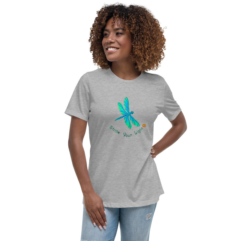 Shine Your Light Dragonfly Women's Relaxed T-Shirt