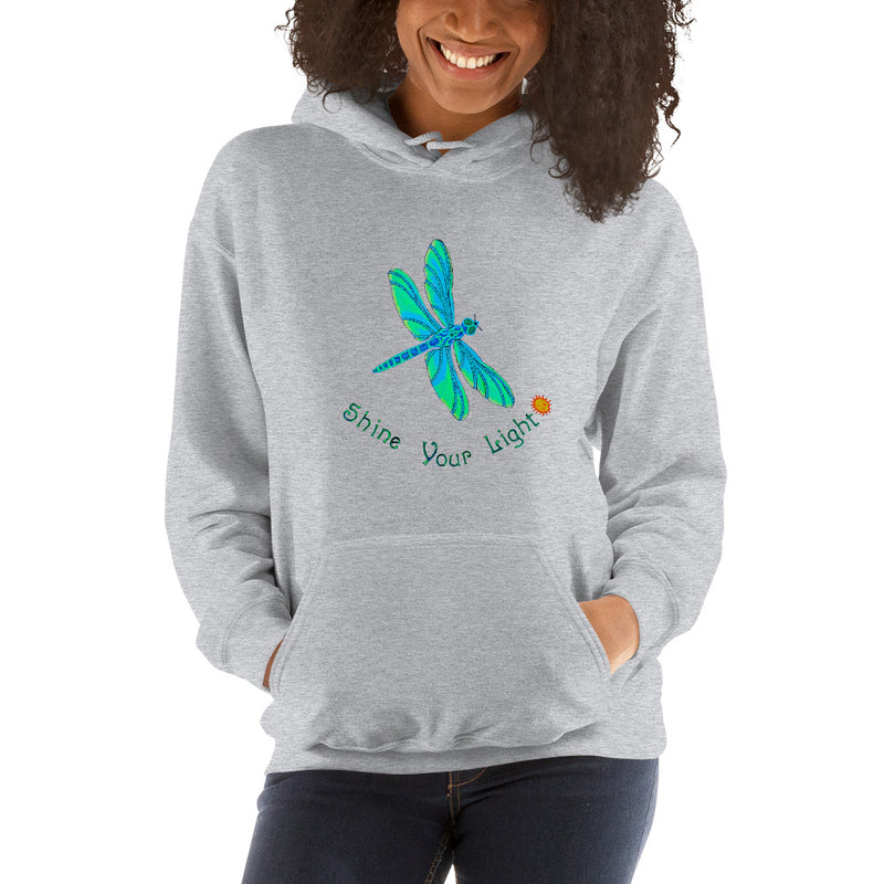 Shine Your Light Dragonfly Unisex Hoodie