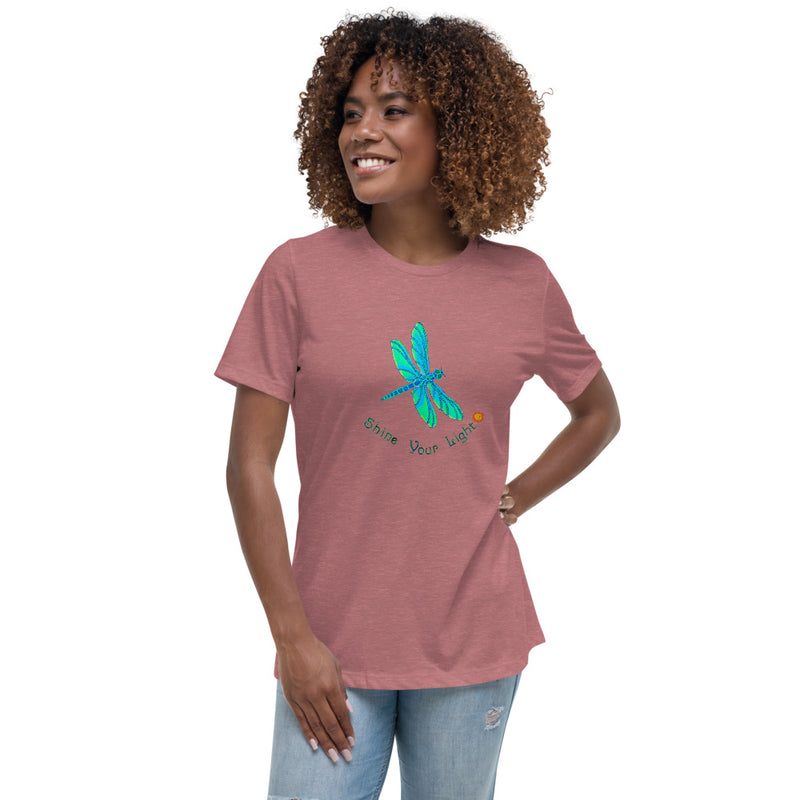 Shine Your Light Dragonfly Women's Relaxed T-Shirt