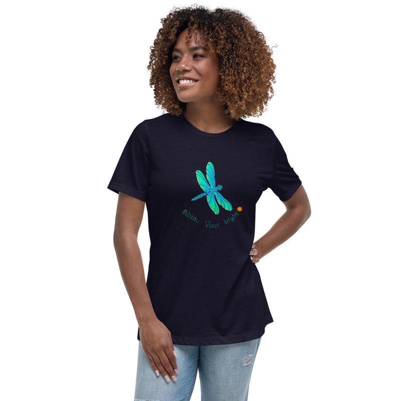 Shine Your Light Dragonfly Women's Relaxed T-Shirt