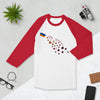 Rainbow Love Untethered T-Shirt 3/4 sleeve raglan shirt