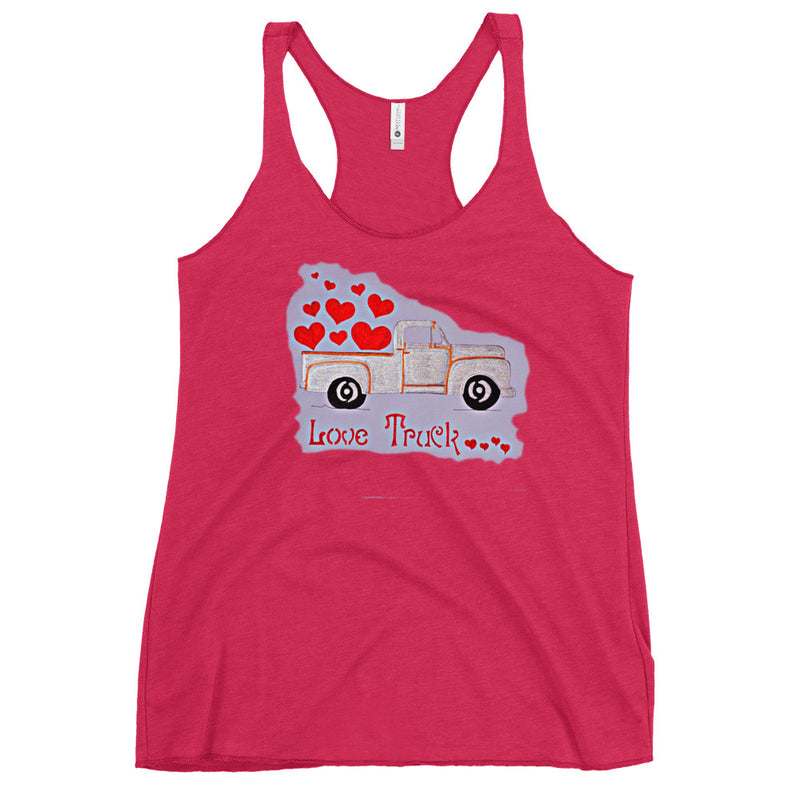 Love Truck Tank, Women's Racerback Tank