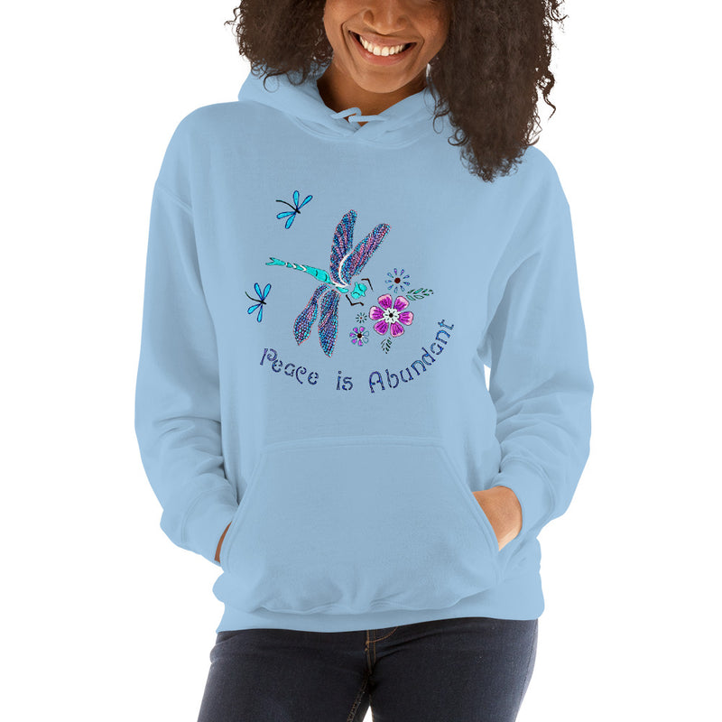 Peace is Abundant Dragonfly Unisex Hoodie